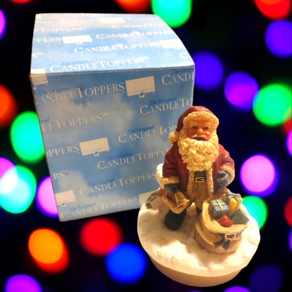 Yankee candle Santa Claus candle topper